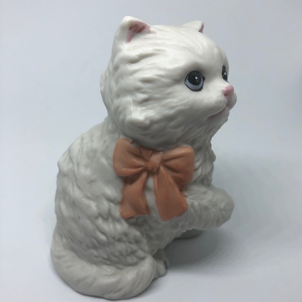 Homco Vintage Cat with Bow - Picture 2 of 6